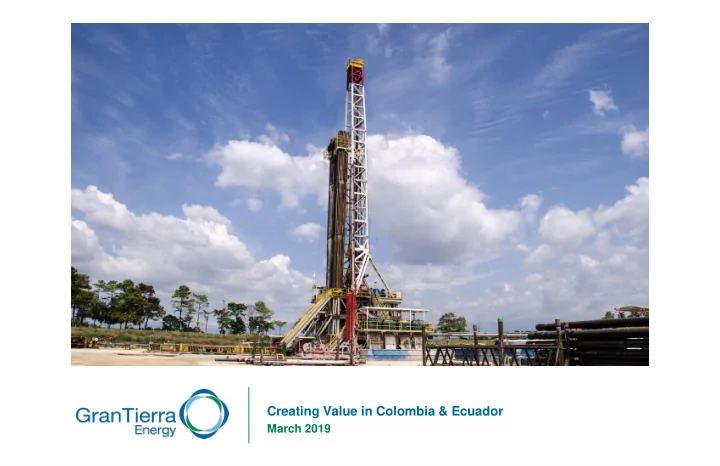 creating value in colombia amp ecuador