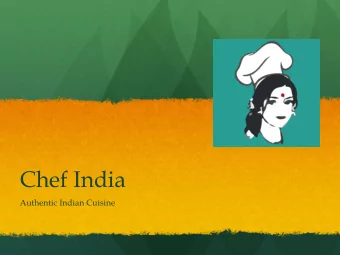 Chef India  Authentic Indian Cuisine  Kerala  Gods Own Country  Chef India ! Share our unique South