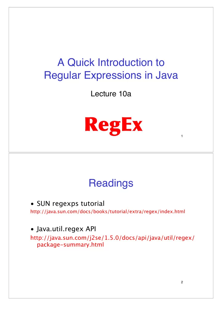 regex