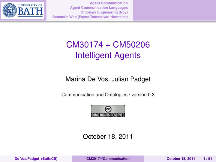 cm30174 cm50206 intelligent agents
