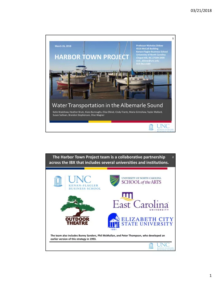 harbor town project
