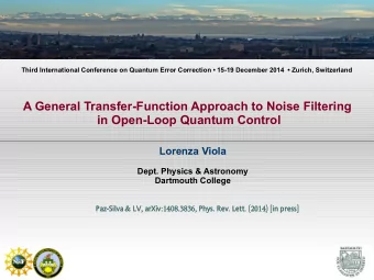 A General Transfer-Function Approach to Noise Filtering  in Open-Loop Quantum Control  Lorenza