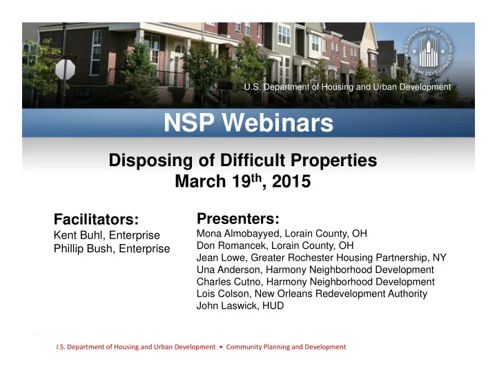 nsp webinars