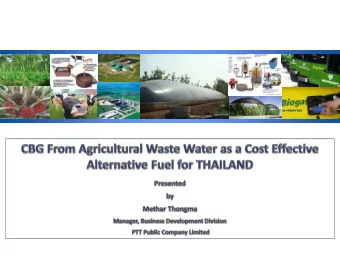 CBG Business Chain  CBG Project in Remote Area  Conclusion 2  Energy Outlook and Government Policy