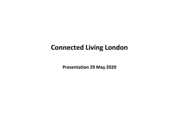 connected living london
