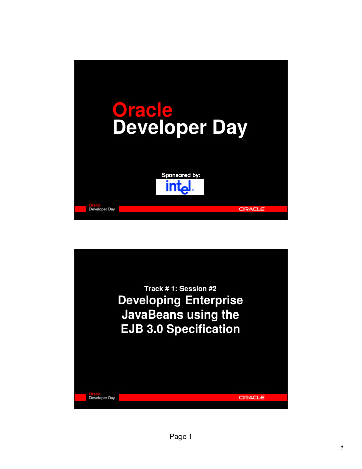 oracle developer day