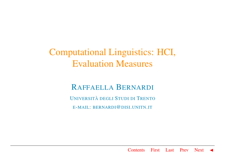 computational linguistics hci evaluation measures