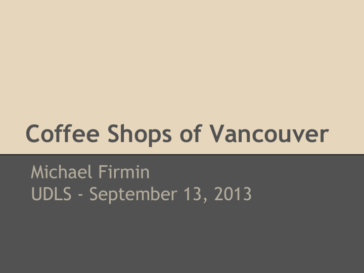 coffee shops of vancouver