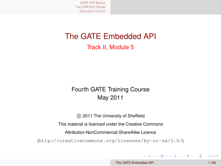 the gate embedded api