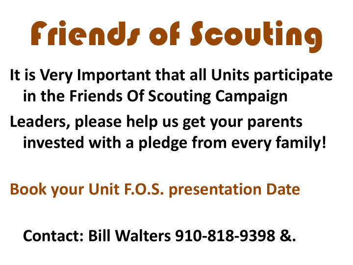 friends of scouting