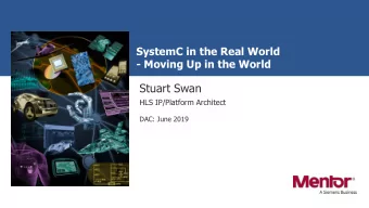 Stuart Swan  HLS IP/Platform Architect  DAC: June 2019  Introduction  My background  Mentor,