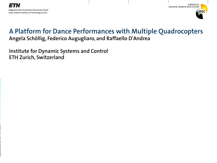a platform for dance performances with multiple