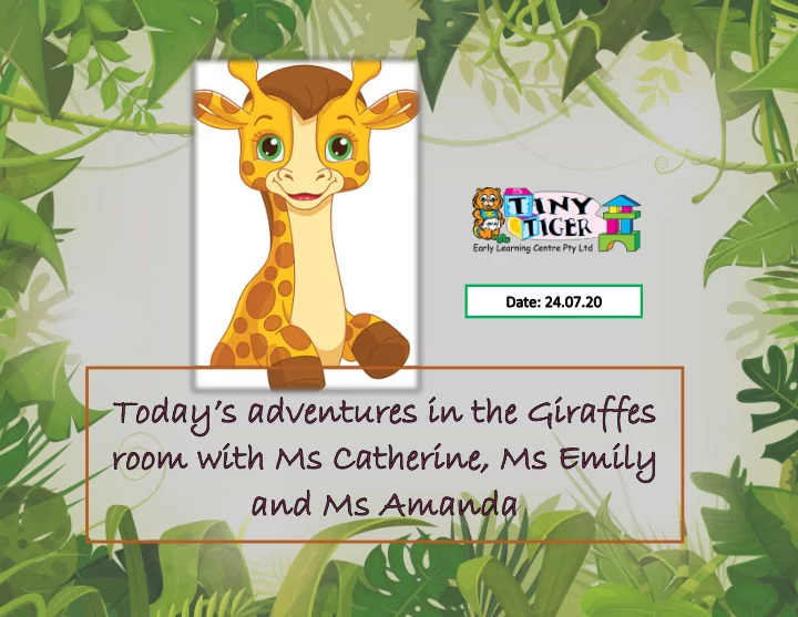 hello families and happy friday today we ve had a special