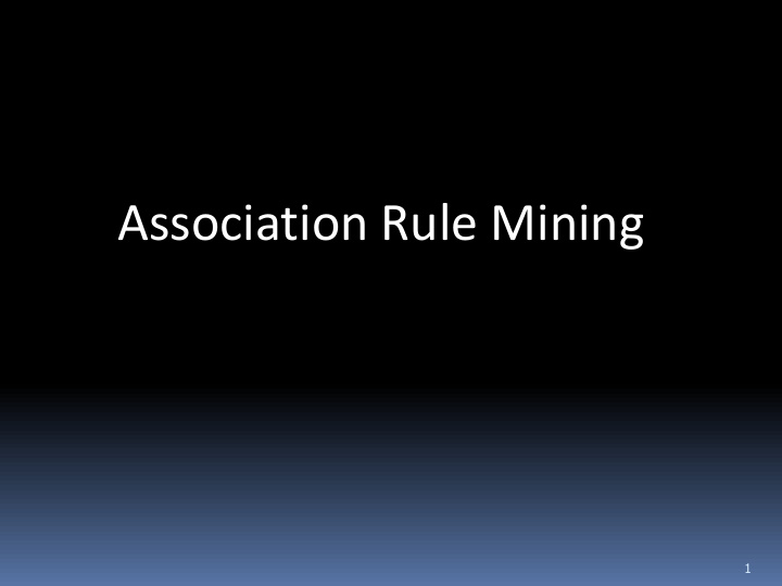 association rule mining
