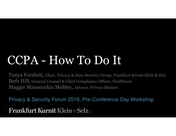 ccpa how to do it