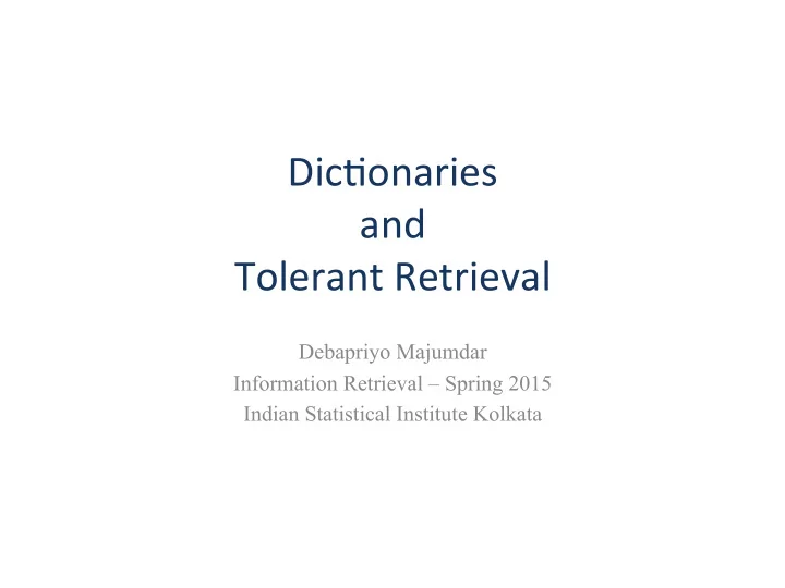 dic onaries and