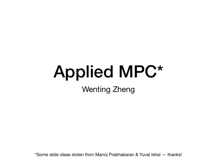 applied mpc