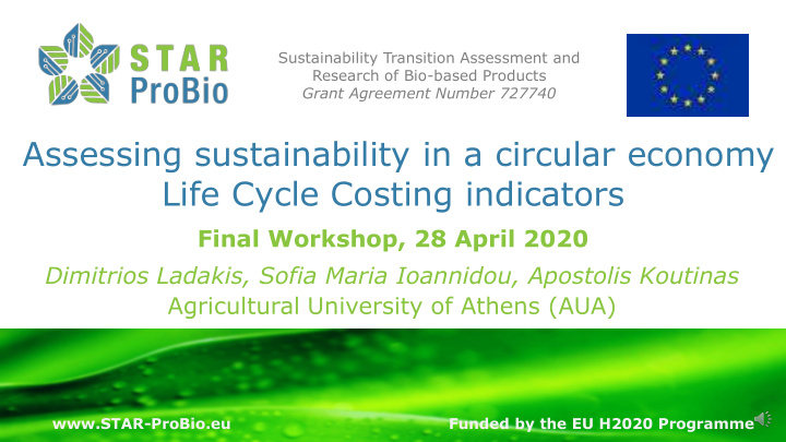 assessing sustainability in a circular economy life cycle