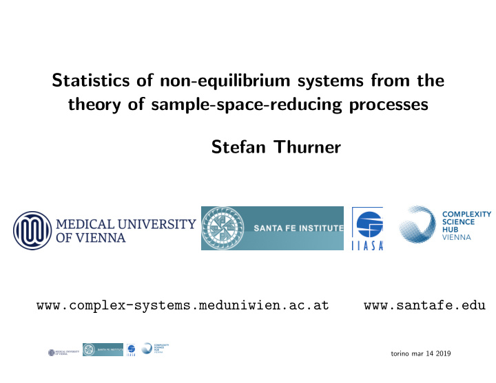 statistics of non equilibrium systems from the theory of