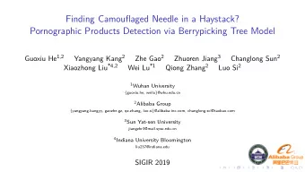 Finding Camoufmaged Needle in a Haystack?  Pornographic Products Detection via Berrypicking Tree