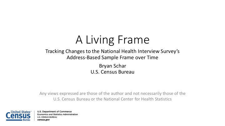 a living frame