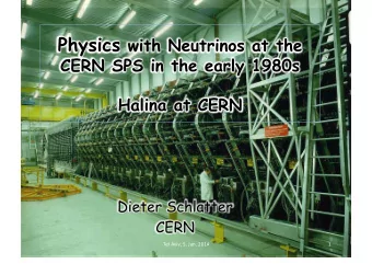 Tel&quot;Aviv,&quot;5.&quot;Jan.&quot;2014&quot;  1&quot;  Physics landscape at the end 1970s