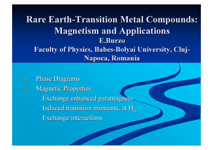 rare earth transition metal compounds transition metal