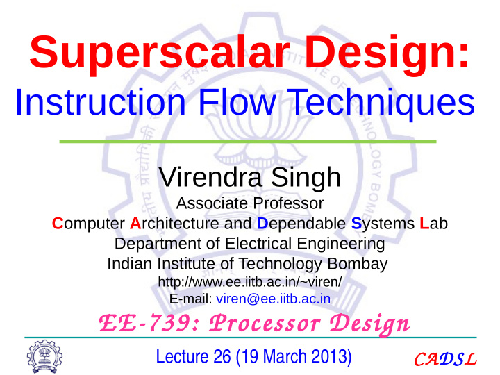 superscalar design