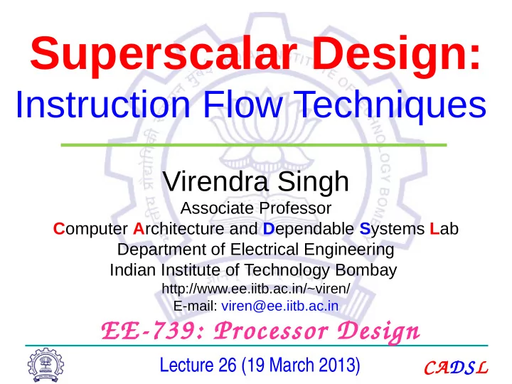 superscalar design