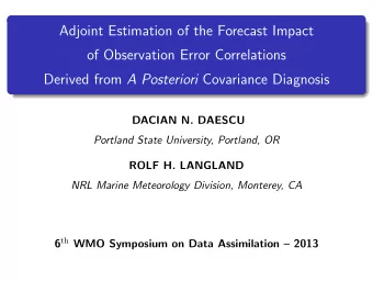 Adjoint Estimation of the Forecast Impact  of Observation Error Correlations Derived from A