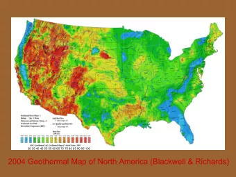 2004 Geothermal Map of North America (Blackwell &amp; Richards)  All data sites for US heat flow