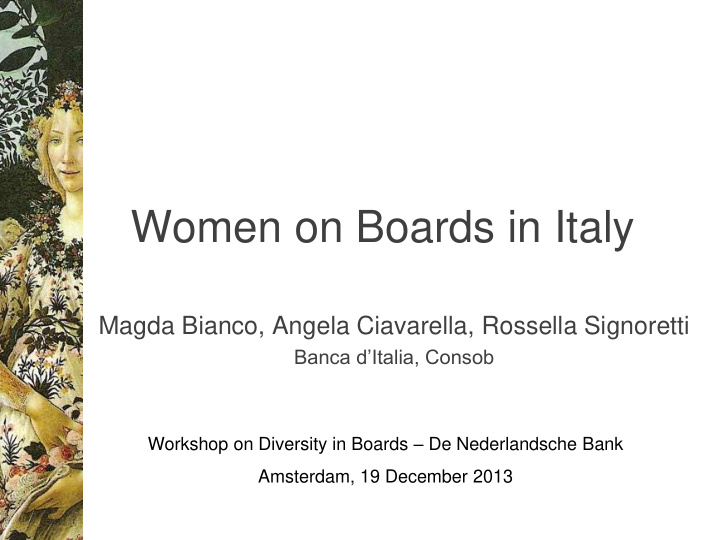 women on boards in italy