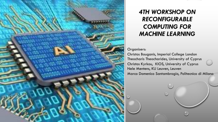 4th workshop on reconfigurable computing for machine