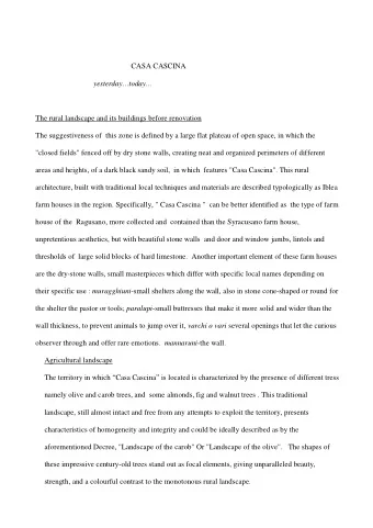 CASA CASCINA  yesterdaytoday  The rural landscape and its buildings before renovation  The