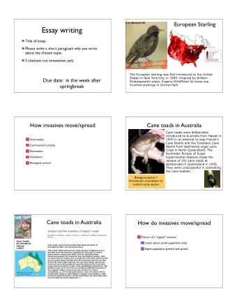 Essay writing  Title of essay  Please write a short paragraph why you write  about the chosen