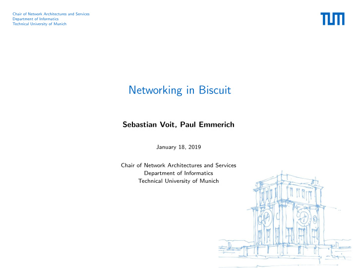 networking in biscuit