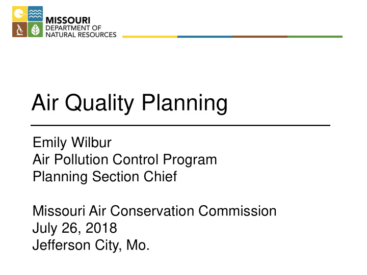 air quality planning