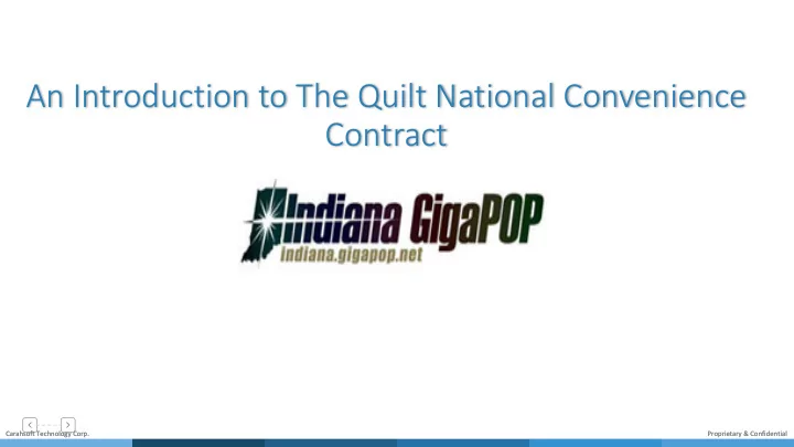 an introduction to the quilt national convenience contract