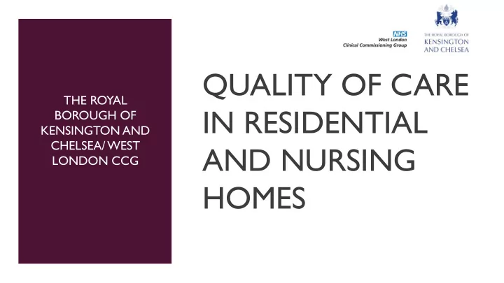 quality of care