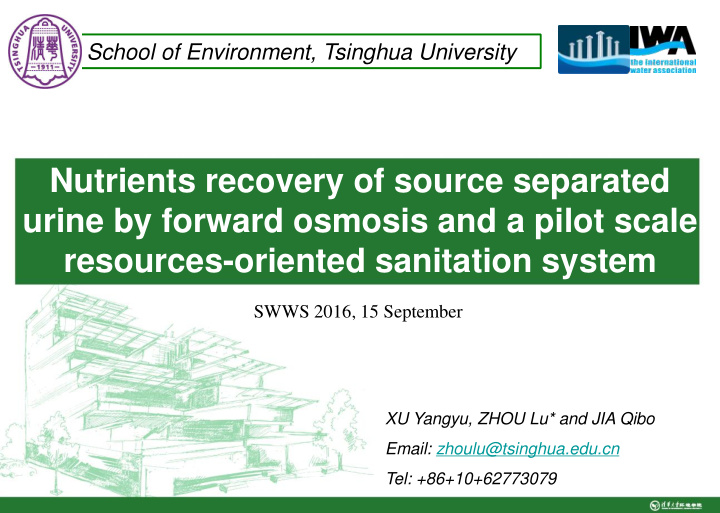 resources oriented sanitation system