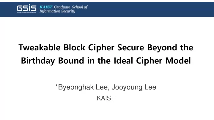 birthday bound in the ideal cipher model