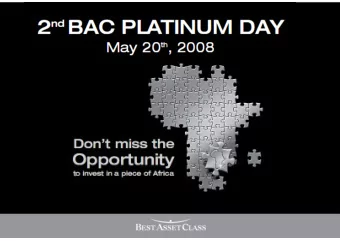 Platinum: Three birds with one stone:  Chindia, Energy and Climate Change  Best Asset Class