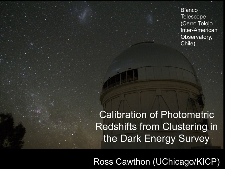 calibration of photometric redshifts from clustering in