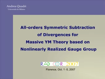 All-orders Symmetric Subtraction  of Divergences for  Massive YM Theory based on  Nonlinearly