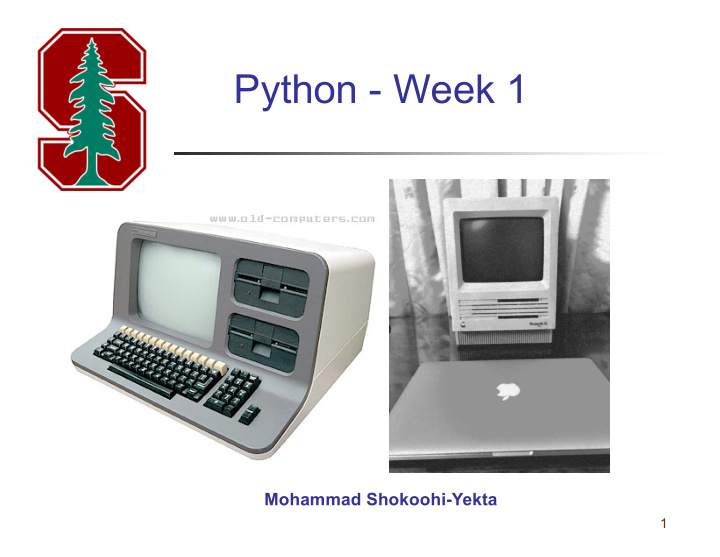 python week 1