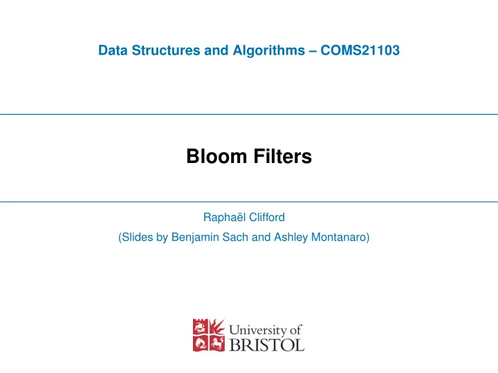 bloom filters