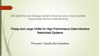 Presenter: Sunitha Ravichandran  Introduction  The Objective of work done by authors of this