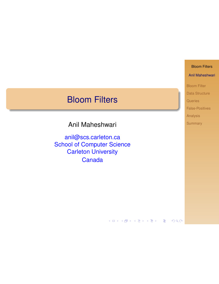 bloom filters