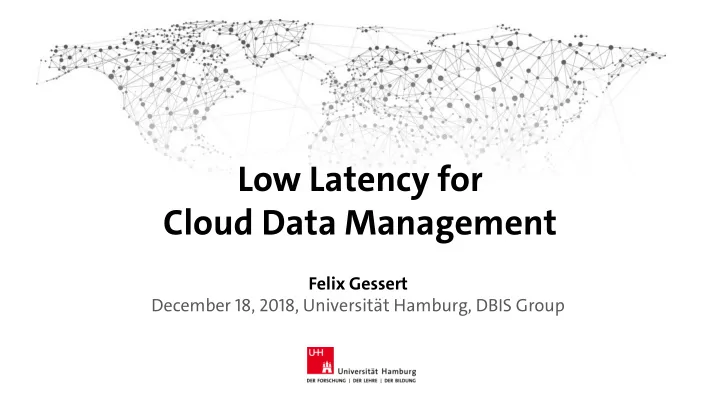 cloud data management