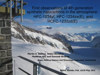 First observations of 4th generation  synthetic halocarbons in the atmosphere:  HFC-1234yf,